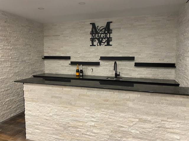 Coin bar en pierre